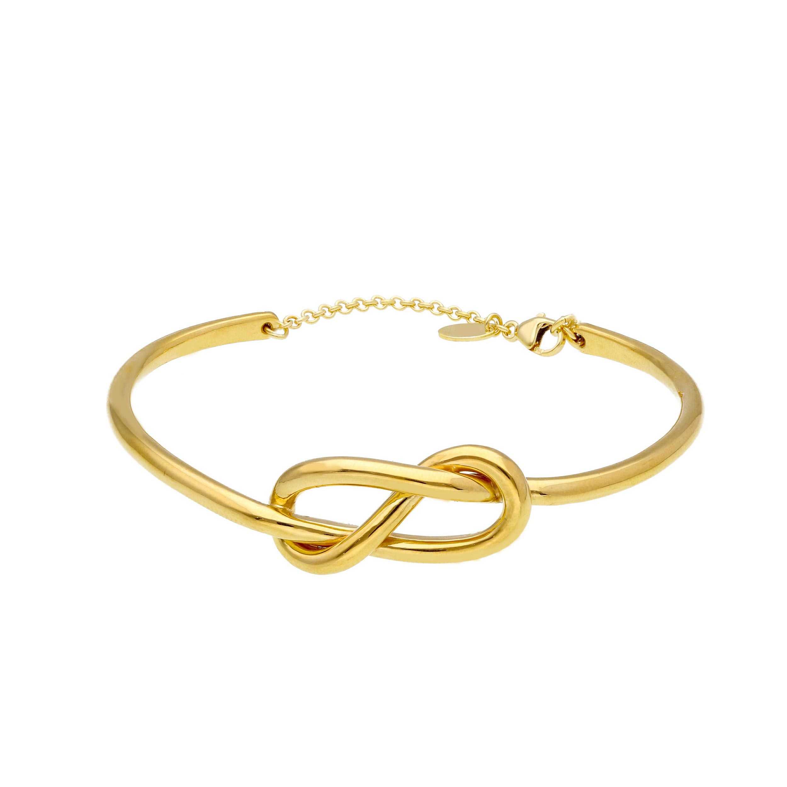 Βραχιόλι απο χρυσό  Κ14 με κόμπο - άπειρο (code S220112)